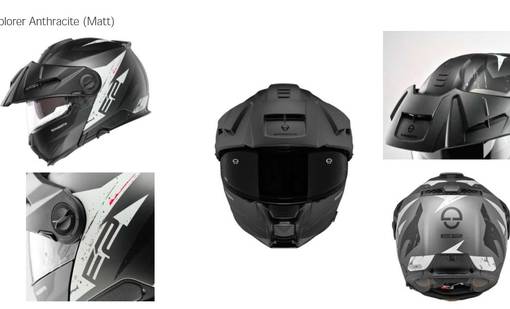 Schuberth Hjälm E2 Explorer Matt Antrasit - Skoterhjälmar - D440375 - 1