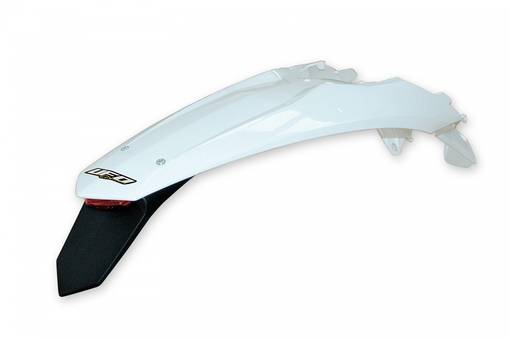 UFO Bakskärm Enduro LED EXC/EXC-F 125-500 2012-16 Vit 047 - Stänk- & kedjeskydd - D386315 - 1