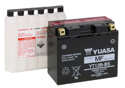 Yuasa Batteri, YT12B-BS (CP) Inkl syra (4) - Batteri & Laddning - D2665 - 1