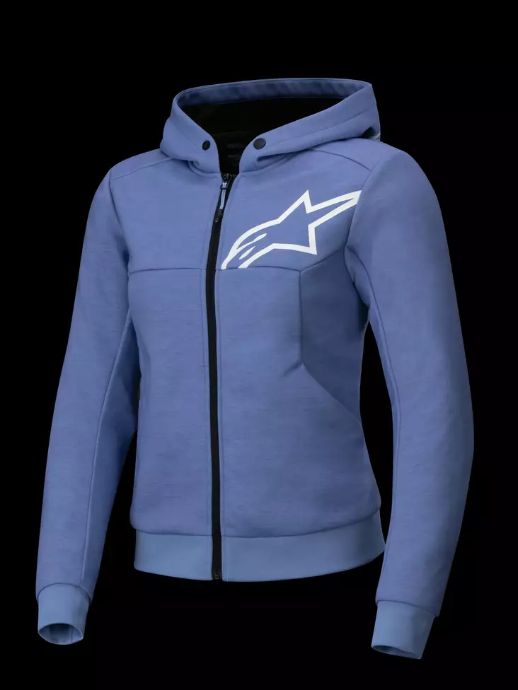 Alpinestars Hoodie Dam Chrome v2 Blå/Violet - Jackor Onroad - D485775 - 1