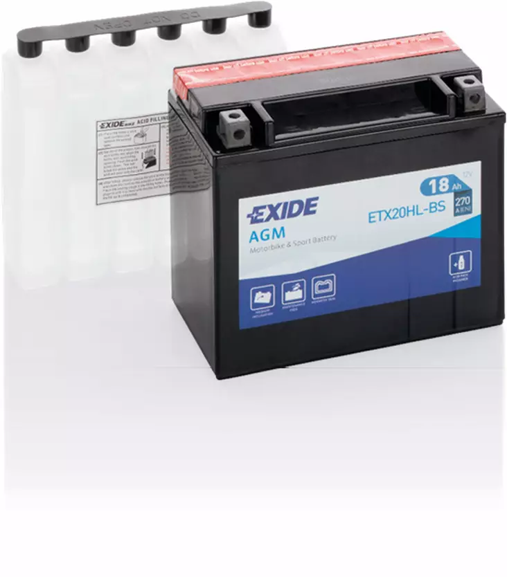 Exide batteri ETX20HL-BS - Batteri & Laddning - D528795 - 1