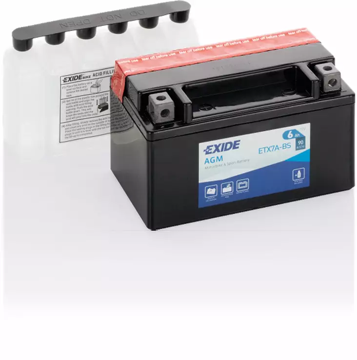 Exide batteri ETX7A-BS - Batteri & Laddning - D528775 - 1