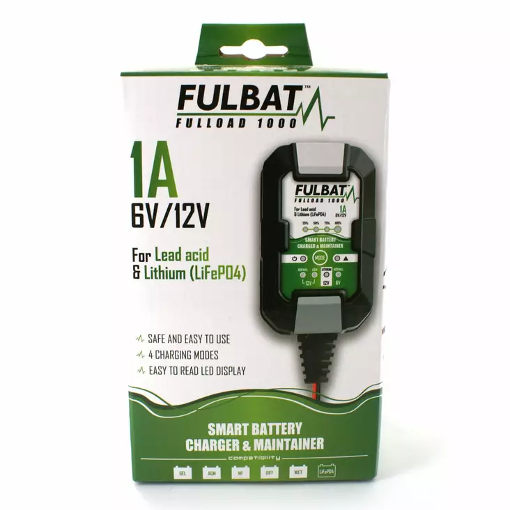Fullbat Batteriladdare Fulload 1000 - Batteriladdare- och testare - 66615 - 1
