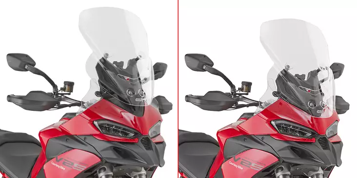 Giv Transparent Screen Ducati Multistrada V2/V2S '25-26 - Vindskydd - D530735 - 1
