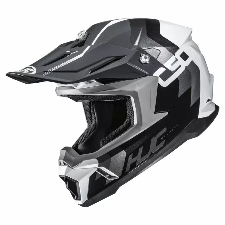 HJC Helmet C50 Primal Svart/Vit MC5 - Skoterhjälmar - D509045 - 1