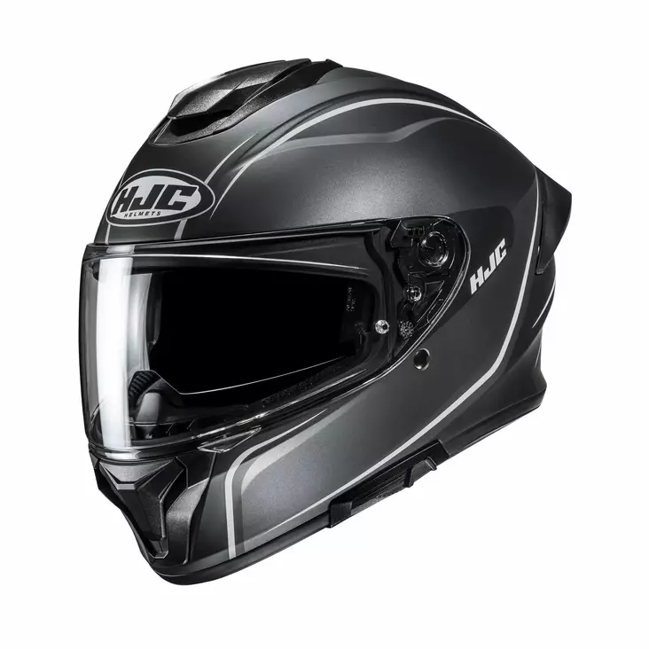 HJC Helmet C71 Quez Svart/Grå MC5SF - Skoterhjälmar - D508725 - 1
