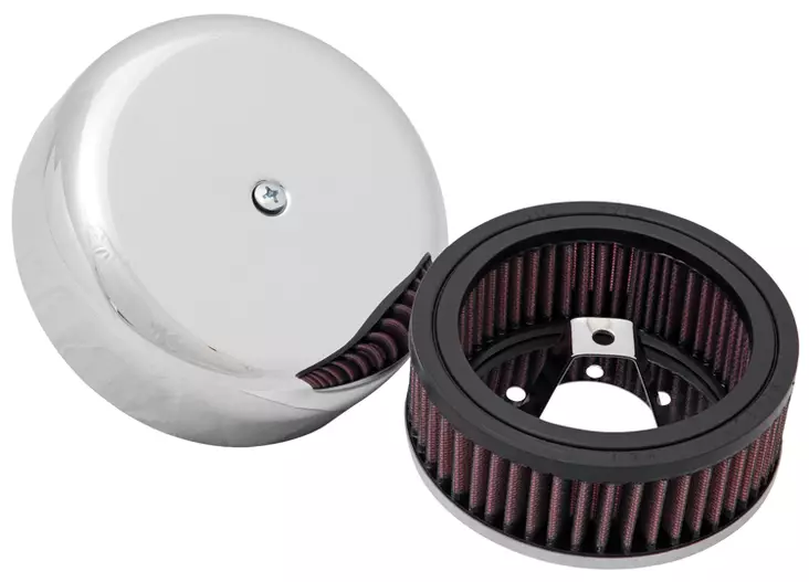 K&N H/D Keihin/S&S Carb 76 & Up: 5-1/4"D 2"H - Luftfilter - D521205 - 1