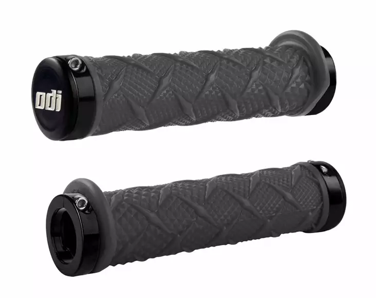 ODI ATV DUAL LOCK-ON GRIPS X-Treme Grip Graphite w/Black Clamps - Handtag - D490405 - 1