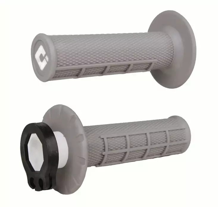 ODI Half-Waffle MX Lock-On Grip Set Grey / Soft Compound - Handtag - D490175 - 1