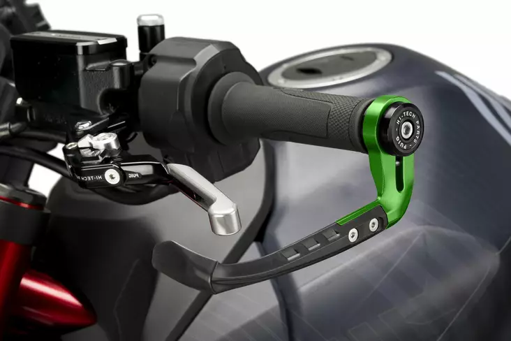 Puig Protector Clutch Lever Raw C/Green - Handskydd - D491235 - 1