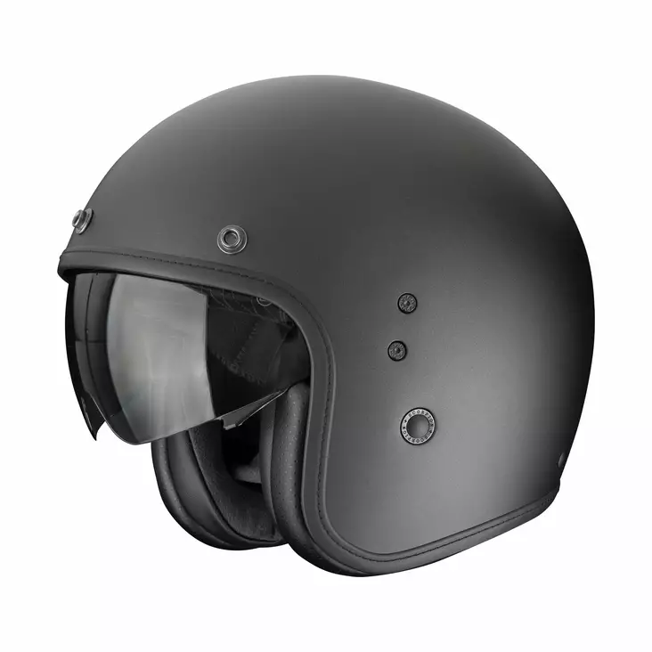 SCORPION Helmet BELFAST EVO Matt Pearl Black - Skoterhjälmar - D514985 - 1