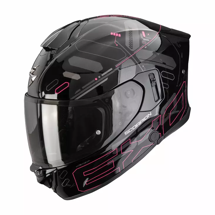 SCORPION Helmet EXO-530 AIR FOND Black-Pink - Skoterhjälmar - D515045 - 1