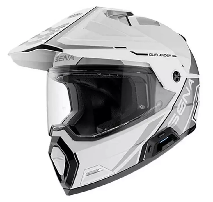 Sena Hjälm Outlander Vit - Skoterhjälmar - D529175 - 1