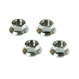 Scar 6 x Titanium HEX HEAD FLANGE NUT M8 - titanium Gr5-Ti - Bultar & Bultserier - D461066 - 1