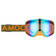 AMOQ Vision Vent+ Magnetic Skoterglasögon Military Green/Orange - Gold Mirror - Goggles - D427796 - 1