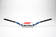 Scar Handlebar O² COLOR Ø28,6 (1 1/8”) - HIGH - BLUE Bar - WHITE Bar pad - Styren - D461316 - 1
