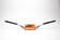 Scar Handlebar O² COLOR Ø28,6 (1 1/8”) - McGrath/Short Ktm - WHITE Bar - ORANGE - Styren - D461506 - 1