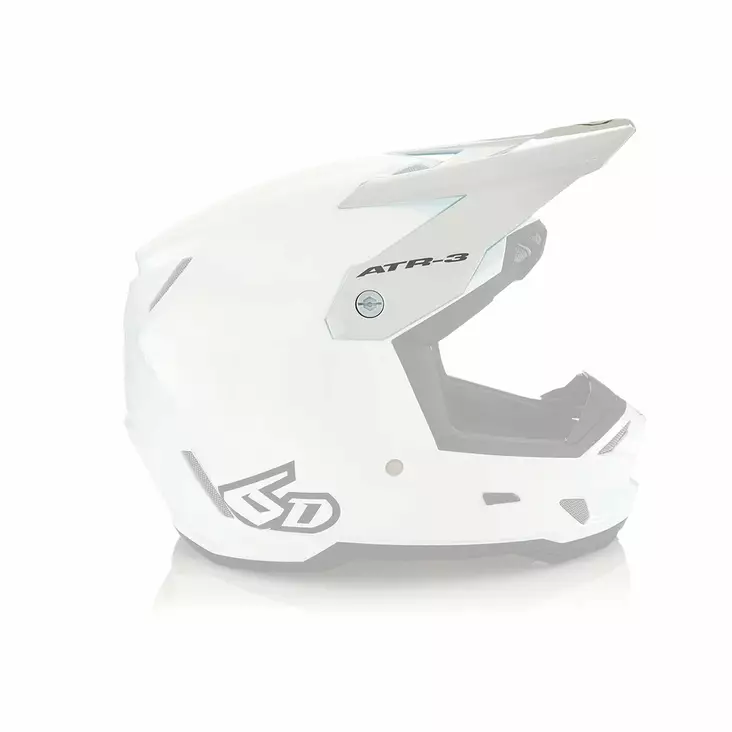 6D Helmet ATR-3 Visor Solid Gloss White - Tillbehör & Reservdelar - D529936 - 1