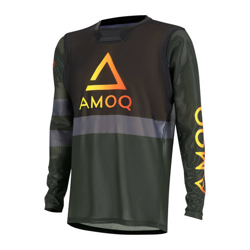 AMOQ Airline Mesh Crosströja Militärgrön-Svart - Tröjor Offroad - D471296 - 1
