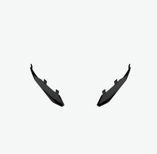 Airoh Twist 3 Rear spoiler L+R Black Gloss - Tillbehör & Reservdelar - D479686 - 1