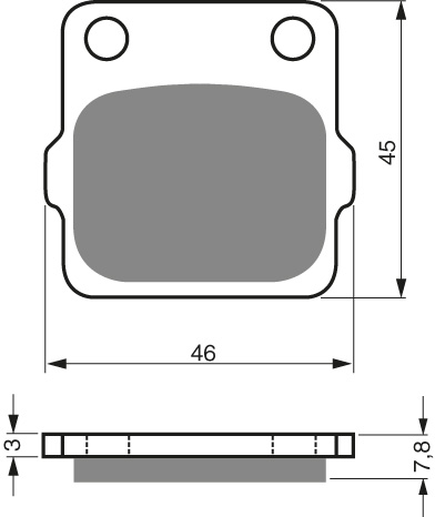 GOLDFREN Bromsbelägg 007 Ceramic Carbon S33 - Bromsbelägg - D19256 - 1