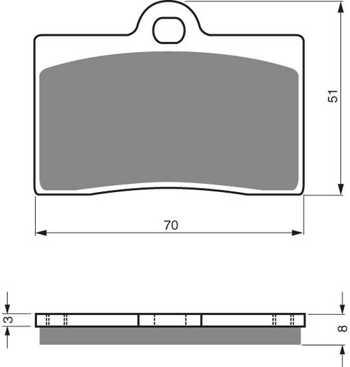 GOLDFREN Bromsbelägg 064 Ceramic Carbon S3 - Bromsbelägg - D26466 - 1