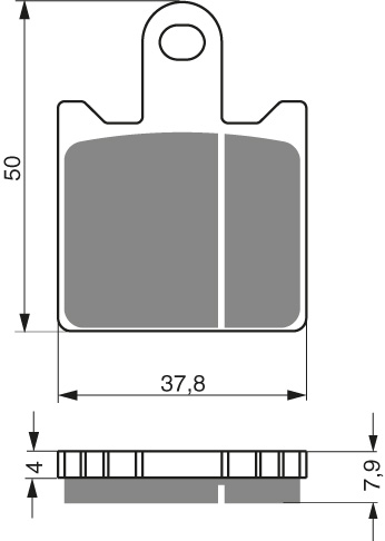 GOLDFREN Bromsbelägg 249 Ceramic Carbon S3 - Bromsbelägg - D26586 - 1