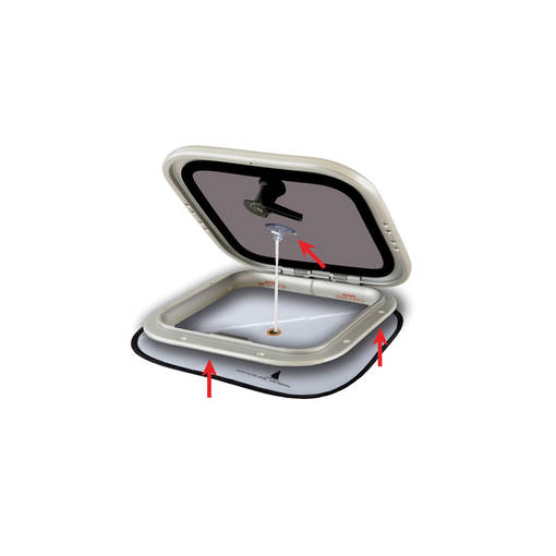 Mörkläggande myggnät till liten taklucka - Myggnät - D136236 - 1