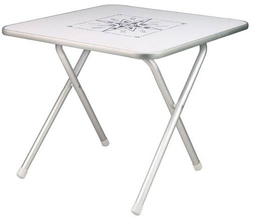 Osculati alum.fold.table 60x60 square - Bord & Stolar - D80566 - 1