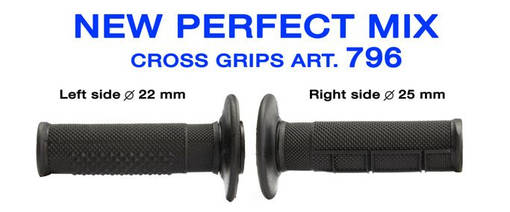 Progrip Grips 796, svart, 22/25mm - Handtag - D448776 - 1
