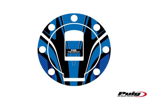 Puig Fuel Cap Cover Mod. Radical Yamaha C/Blue - Dekaler - D183296 - 1