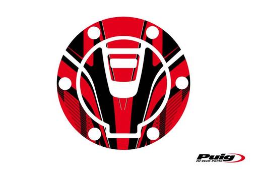 Puig Fuel Cap Cover Mod. Radikal Ktm C/Red - Dekaler - D186356 - 1