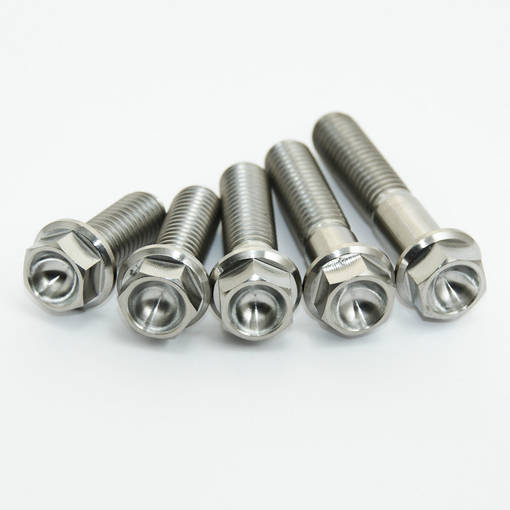 Scar 3 x Titanium hex head flange bolt M8 x 30 - titanium Gr5-Ti - Bultar & Bultserier - D155986 - 1
