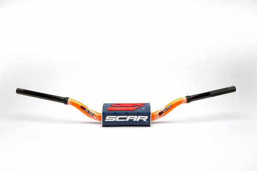 Scar Handlebar O² COLOR Ø28,6 (1 1/8”) - Villopoto/Stewart - ORANGE Bar - DARK B - Styren - D461466 - 1