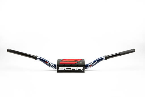 Scar Handlebar O² COLOR Ø28,6 (1 1/8”) - Yamaha YZ/YZF - DARK BLUE Bar - BLACK B - Styren - D461526 - 1
