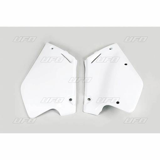 UFO Sidopanel CR125 95-97+ CR250 95-96 Vit 041 - Nummerplåtar - D32126 - 1