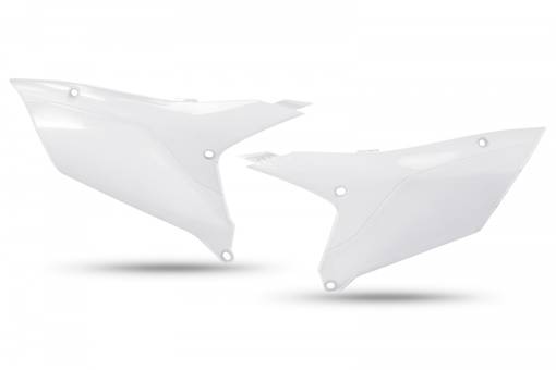 UFO Sidopanel YZ450F 23-.. YZ250F 24-.. Vit 046 - Nummerplåtar - D446346 - 1