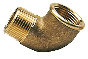 Brass 90° elbow male/fem 2 1/2" - Slangkopplingar, mässing - D210286 - 1