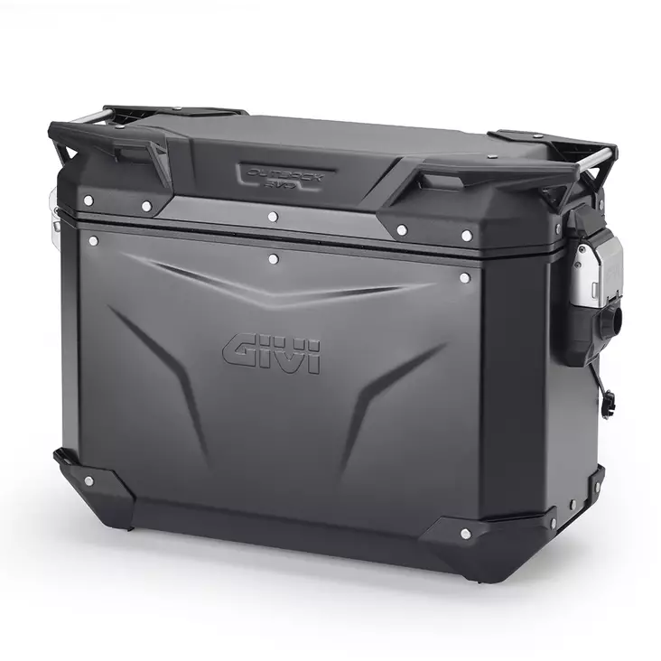 Givi Trekker Outback EVO Black alum. side-case left, 37 ltr, sold without lock - Hårda väskor - D484406 - 1