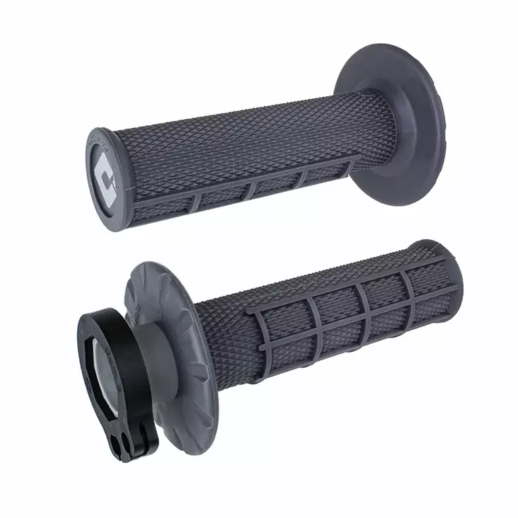 ODI Half-Waffle MX Lock-On Grip Set Graphite - Handtag - D490176 - 1