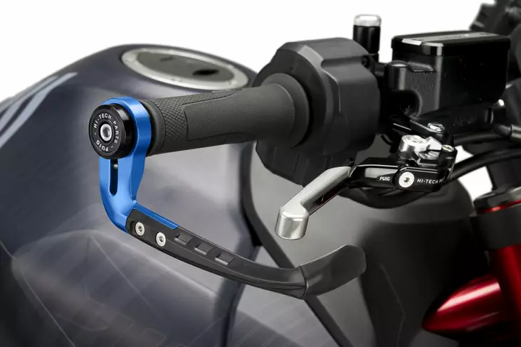 Puig Protector Brake Lever Raw C/Blue - Handskydd - D491226 - 1