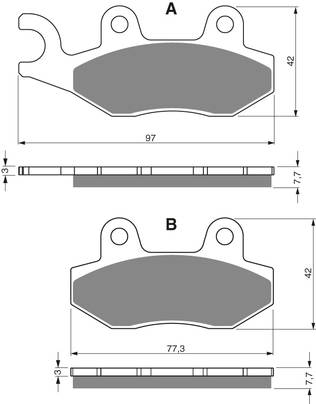 GOLDFREN Bromsbelägg 002 Ceramic Carbon AD - Bromsbelägg - D19247 - 1