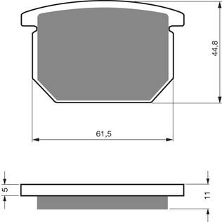 GOLDFREN Bromsbelägg 138 Ceramic carbon AD - Bromsbelägg - D26517 - 2