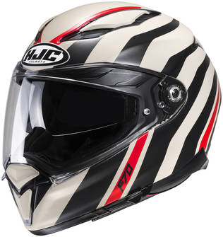 HJC Hjälm F70 Galla Sand/Svart/Röd MC9SF - Skoterhjälmar - D438457 - 1