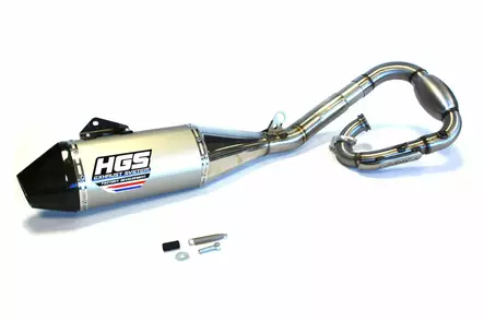 HGS Avgassystem 4T komplett YZ450F 26-.. Carbon end cap - Komplett avgassystem - D526707 - 1