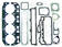 Orbitrade sotningssats - Motordelar Inombordare - D75667 - 1