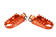 Scar Standard Fotpinnar - Ktm/Husab SX/F 98-15 SX65 98-23 Orange color - Fotpinnar - D156037 - 1