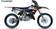 UFO Dekalsats YZ 125/250 2022- Thunder Svart - Dekaler - D432217 - 2