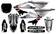 UFO Dekalsats YZ 125/250 2022- Thunder Svart - Dekaler - D432217 - 1