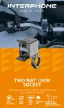 Interphone Two Way 100W Socket Charger & Power Outlet - Kamera & Mobil tillbehör - D497617 - 3